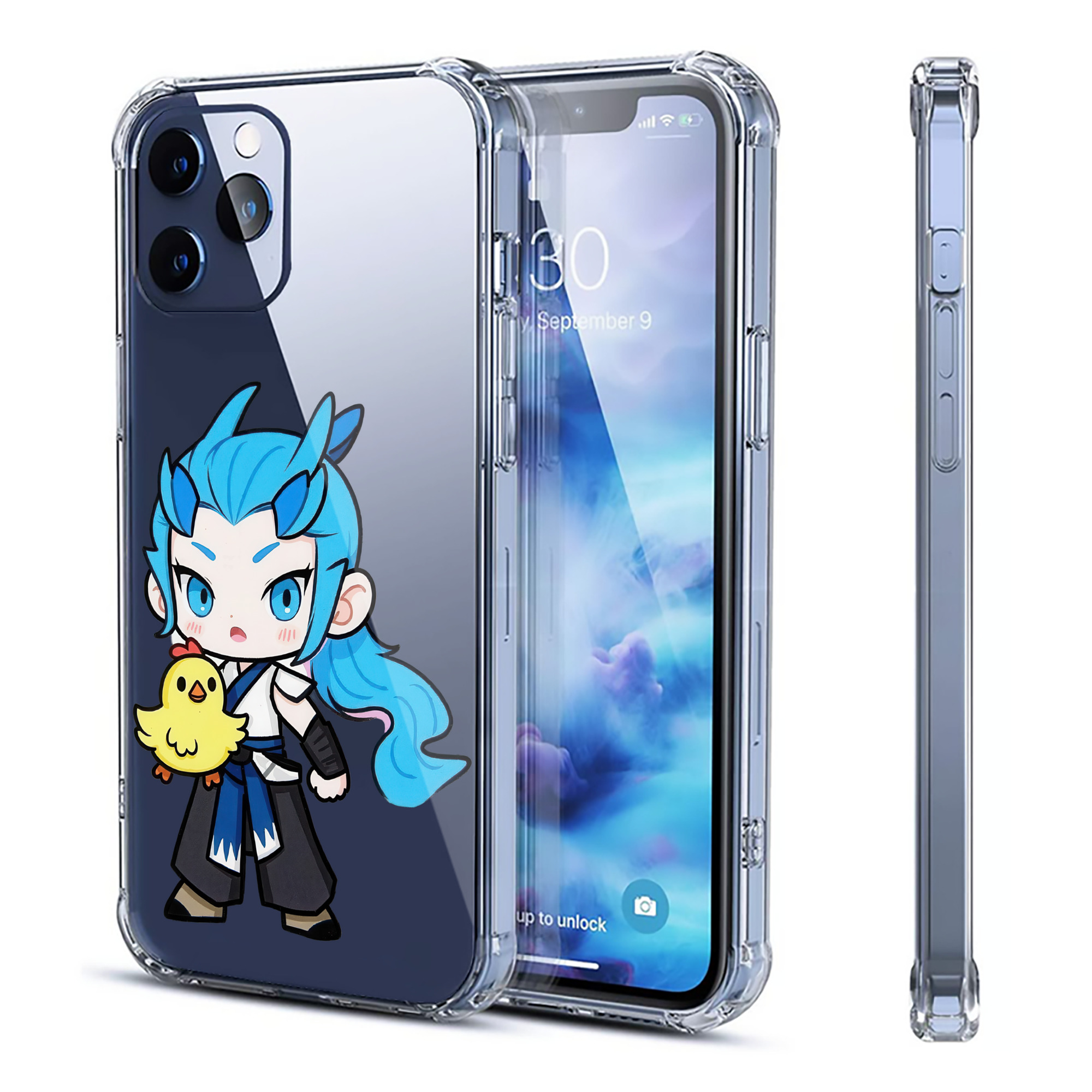 （画像用） Ne Zha 2 ナタ 魔童の大暴れ 【iPhone 12シリーズ対応】透明スマホケース（クリアソフトケース）